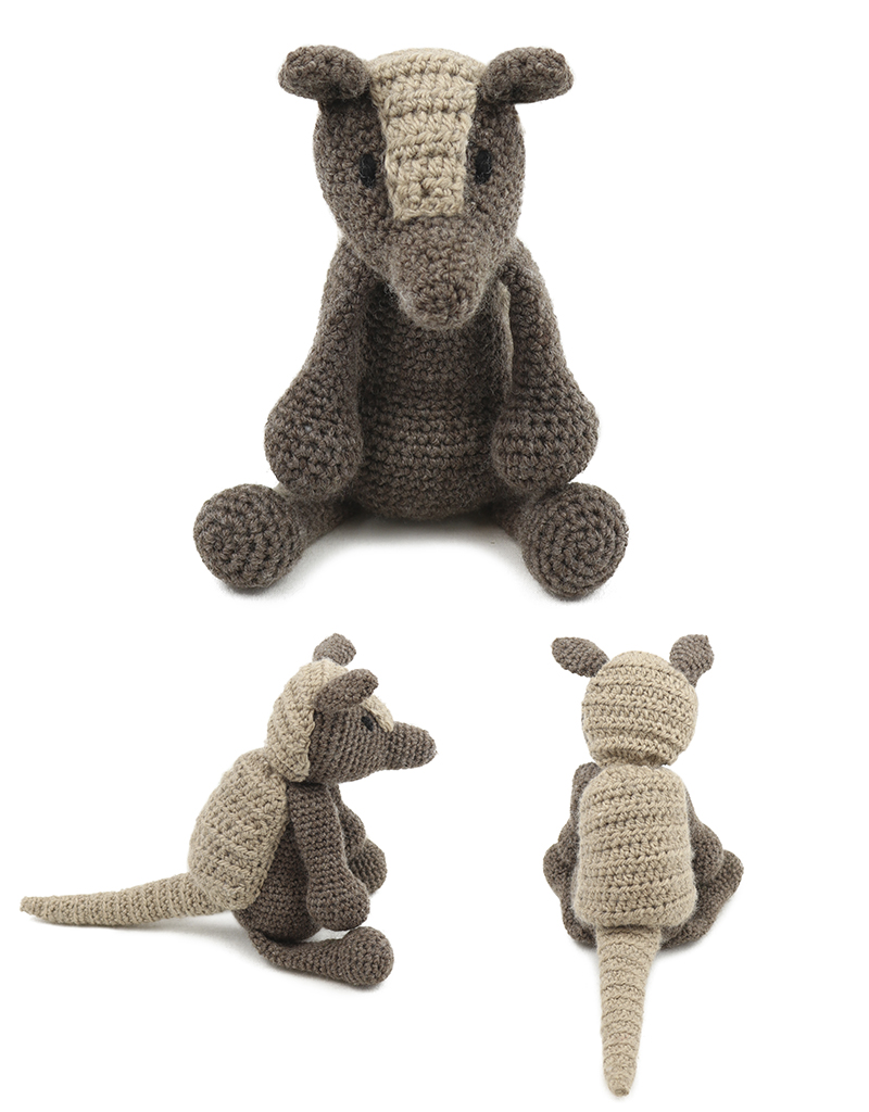 toft frank the armadillo amigurumi crochet animal